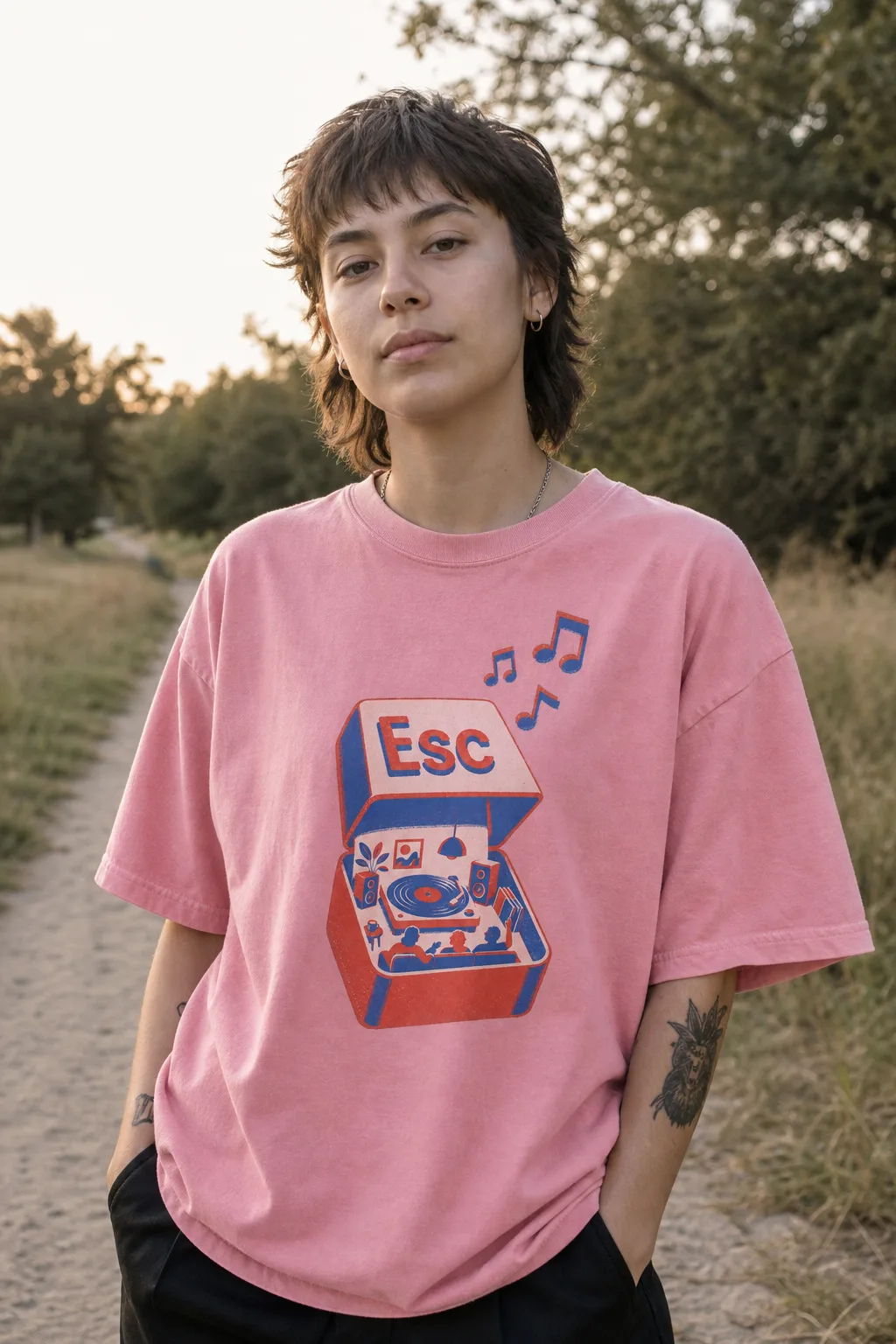 Esc tee, another angle