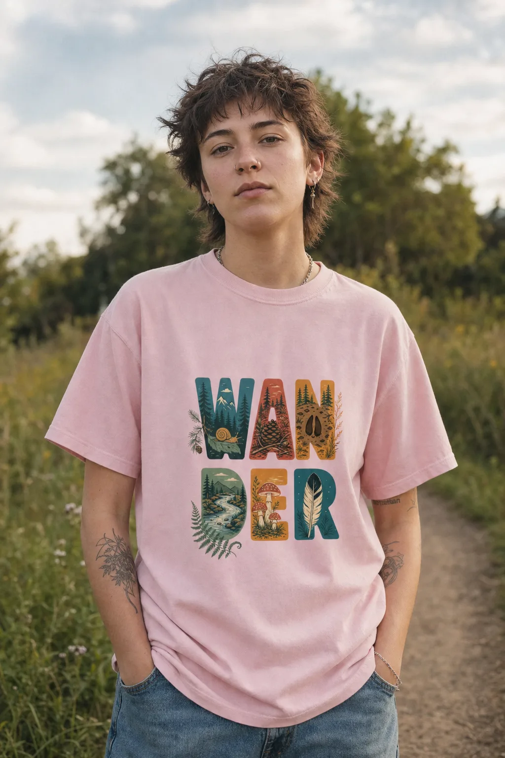 Wander tee, another angle