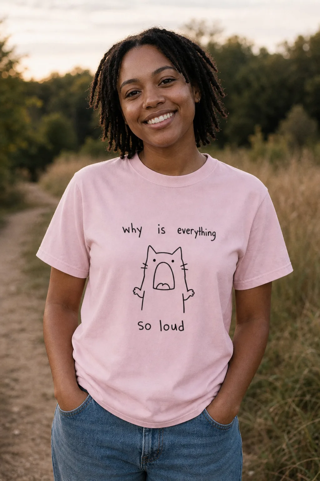 Why Is Everything So Loud tee, another angle